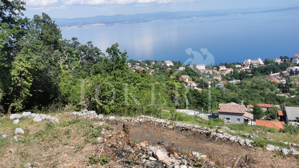 Građevinski teren sa otvorenim pogledom na cijeli Kvarner